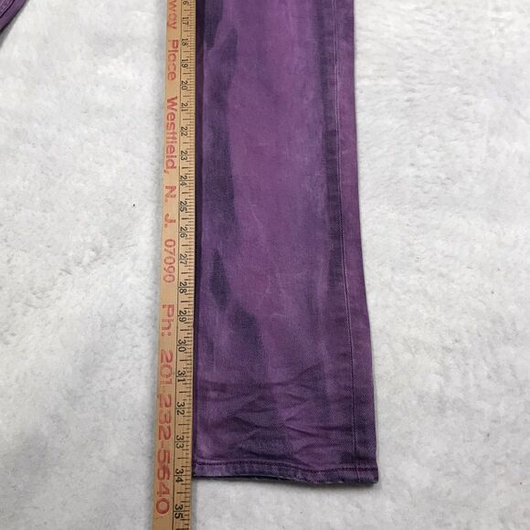 NWT HUDSON Slim Straight Jean Men 32x34 Purple Streak Wash Stretch Denim Blake - Picture 9 of 15